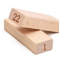 Juego de Construcción de Torres Educativo de Madera Dura al por Mayor, 48 Piezas, Juego de Bloques de Madera, Juego de Dominós