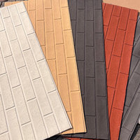 MCM Nouveau Design Combiné Brique Texture Carrelage Mural Revêtement Flexible pour Villa Extérieur Intérieur Décoration Murale Panneaux de Décoration Murale