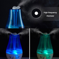 Humidificateur à brume fraîche, humidificateurs d'air à ultrasons pour chambre à coucher bébés maison 3L humidificateurs de bureau à grand remplissage supérieur