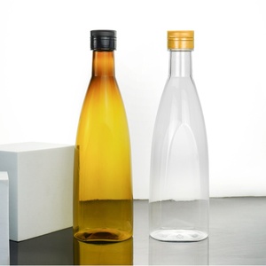 Bouteille d'huile carrée plate en plastique PET de 500 ml de la marque <span class=keywords><strong>Suntory</strong></span> haut de gamme pour huile de tournesol, huile de lin, huile de noix, sauce soja, vinaigre - Product Image 4
