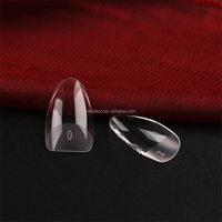 Capsules d'ongles en gel souple de forme amande moyenne, 16 tailles, résistantes, pré-remplies, pour nail art, pour la reconstruction des cuticules fines et l'extension des doigts