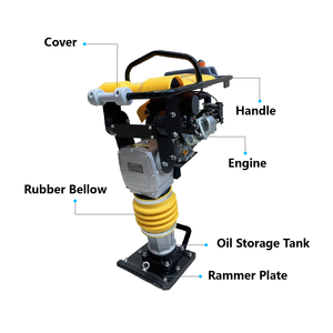 Compactador de Tierra Portátil con Motor de Gasolina, Tipo Wacker, Versátil para Construcción de Carreteras, Precio de Fábrica - Product Image 2