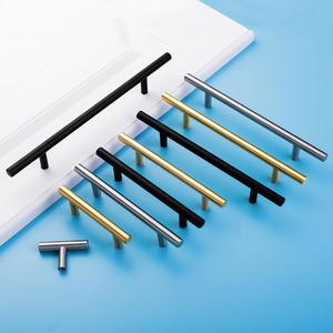 JAYA Tay Cầm Tủ Mạ Crôm Màu Đen Vàng Thép Không Gỉ Rỗng Tay Cầm Thanh Chữ T Kéo Đồ Nội Thất - Product Image 2