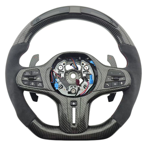Nuevo Producto, Volante Deportivo de Fibra de Carbono y Alcántara con LED para BMW Serie G, M3 G20 G30 G80 M4 G82 M5 CS - Product Image 1