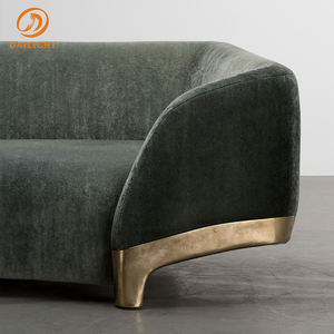 المصنعين مخصص أثاث عصري مريحة كبيرة الأريكة المخملية واحدة الأخضر الأرائك صالة مجموعة ل الاسترخاء - Product Image 5