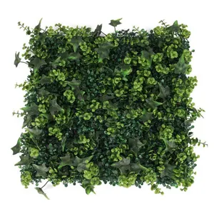 Offre Spéciale 50cm * 50cm Verdure Mur Artificielle Verticale Herbe Panneau Faux Décoration Murale Accrocher Plante pour Intérieur Extérieur Décoration