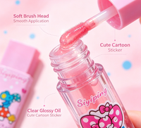 Sheglen Hello Kit Gloss à lèvres cosmétique, maquillage, fournisseur, étiquette privée végétalienne personnalisée, gloss repulpant transparent à paillettes, vente en gros en vrac