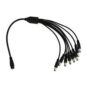 一至八根直流电源电缆1母8公40厘米长度直流分路器电缆 - Product Image 1