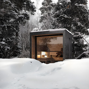 חדר סאונה הנמכר ביותר בבקתות סגנונות שונים של חדרי סאונה עם מחירים תחרותיים עבור חדרי סאונה חכמים בקוביה חיצונית - Product Image 5