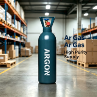 Gas Argón de Alta Pureza Kaimei 99.999% 5N para Soldadura TIG MIG y Corte Láser, Cilindro de 47L, Fabricante