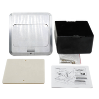Caja de Conexión de Red RJ45 OEM, Impermeable, Tipo Emergente Oculto, de Cobre Amarillo, para Piso, en Yueqing