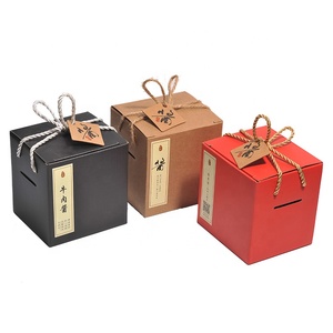 Boîte d'emballage hexagonale carrée en papier kraft ondulé de luxe portable pour bouteilles et pots, avec insert, pour miel et produits apicoles, vente en gros - Product Image 2