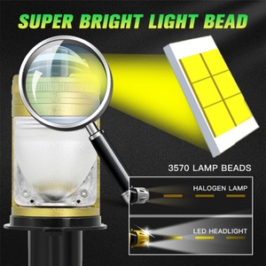 Phare LED H4 Super Lumineux 2V à Faisceau Hi/Lo avec Lentille de Projection Loupe et Canbus, Double Lentilles LED pour Moto - Product Image 4