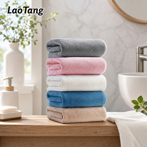 Nouvelle <span class=keywords><strong>serviette</strong></span> turban en microfibre super absorbante, séchage rapide, douce et grande, avec logo personnalisé, pour <span class=keywords><strong>femme</strong></span>, avec bande élastique, idéale pour le spa. - Product Image 1
