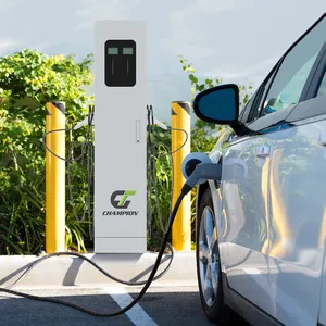 Double Gun Floor-mounted Fast Ev Charging Pile 14/22/44Kw AC EV Charger With Ocpp Fast Charging Station