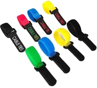 Attache-câble en nylon coloré à double face auto-agrippante avec logo imprimé – Offre Spéciale