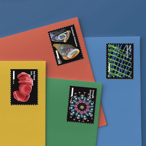 En Oferta, 100 Etiquetas Adhesivas Personalizadas con Diseño de Sellos Postales de EE. UU., para Colección - Product Image 5