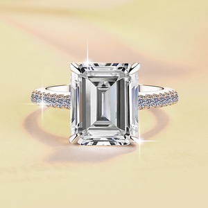 Bijoux InLove Bague Moissanite VVs1 2ct & 5ct certifiée GRA en argent sterling S925 Cadeau <span class=keywords><strong>de</strong></span> fiançailles tendance pour femme - Product Image 3