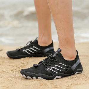 Chaussures aquatiques unisexes HEVA en caoutchouc personnalisé de 5 mm d'épaisseur, pour la plage, pieds nus, à bout large, cinq doigts, pour le yoga, la marche, la natation, la pêche - Product Image 1