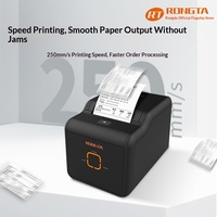 Imprimante thermique de reçus Rongda RP330 avec interface USB, 80 mm, petite imprimante de tickets, caisse enregistreuse, réception, cuisine, bureau, impression de commandes