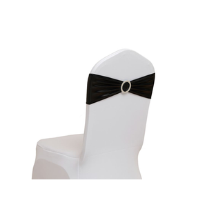 Blanc Bleu Vert Rouge Noir Rose Satin Banquet De Noël En Plastique Chaise Ceintures et Bandeaux De Chaise Ceintures De Mariage - Product Image 6