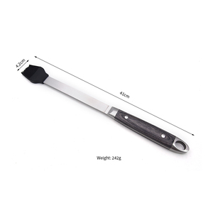 Set di 4 Utensili per <span class=keywords><strong>Barbecue</strong></span> con Paletta Forata, Forchetta, Pennello e Pinze per <span class=keywords><strong>Barbecue</strong></span> e Cucina - Product Image 3