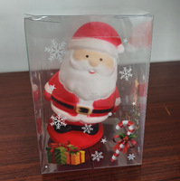Coffret Cadeau de Noël Trois Pièces : Père Noël, Bonhomme de Neige, Élan – Série Jour de Noël – Grand Jouet Anti-Stress à Rebond Lent