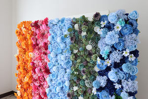 Fondo de Pared de Flores de Arcoíris Especialmente Diseñado para Eventos, Pared de Flores de 8 pies para Decoración de Escenarios de Festivales Fotográficos - Product Image 6