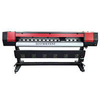 Impresora digital de vinilo de 1.8m con cabezal único XP600 Sunyung Board para publicidad exterior en materiales de gran formato, nueva.