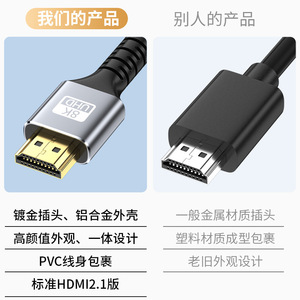 Cable HDMI 2.1 8K Ultra Hd de 1 metro para TV, monitor de ordenador, proyector - Product Image 3