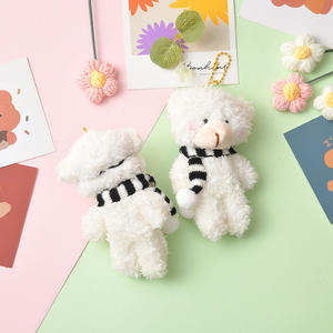 Porte-clés Ours en Peluche Mini Teddy Bear Rouge Pilote Goggles pour <span class=keywords><strong>Machine</strong></span> <span class=keywords><strong>à</strong></span> Pinces, Jouet en Peluche - Product Image 3