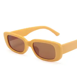 Neue kleine Sonnenbrille Frauen Männer Trendy Vintage Brand Designer Hip Hop Quadrat Grün Sonnenbrille Weibliche Brille UV400