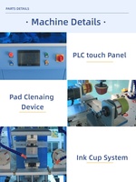 2 Color Semi-Automatic New Pad Printer Servo Motor Drive High Speed Rotary Table for Printing on Plastic Toy and Keycap
