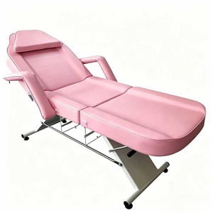 Multi-functional Folding Leather Massage Table Adjustable Curved Design Metal Frame High-Density <b>Sponge</b> for Commercial Beauty - Product Image 6