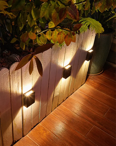 Focos solares hacia arriba y hacia abajo, lámpara de luz de pared para calle al aire libre, luz solar alimentada por energía Solar, lámpara Solar impermeable, decoración de jardín - Product Image 1