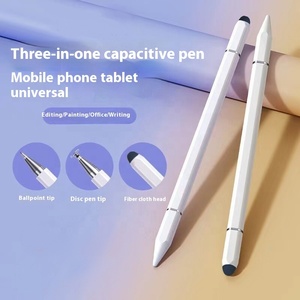 Lápiz óptico de pantalla táctil de plástico 3 en 1 actualizado para teléfonos móviles, tabletas, orientación <span class=keywords><strong>Huawei</strong></span> para dispositivos Ipads, bolígrafos de Clip capacitivos - Product Image 2