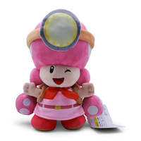Peluches Super Mario Kawaii de 18 cm, sœur champignon Toade Tte, peluches douces, poupées pour bébés, cadeaux d'anniversaire pour enfants