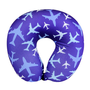 Thoải Mái Polyester + Spandex U Shape Memory Foam Gối Người Lớn Du Lịch Cổ Gối - Product Image 1