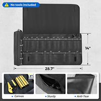 Sac à main de rangement enroulable pour outils en nylon, matériel durable, sac fourre-tout à clé robuste, trousse à outils, pochette de rangement, organisateur