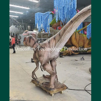 Dinozor Keşif Parkı için Bebek Animatronik Raptor Modeli, Küçük Dinozor Robotu Özelleştirilmiş