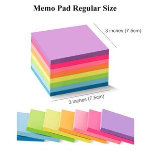 Custom Logo Different Sizes Recyclable Student Sticky Note <b>Pads</b> Colored Self-Adhesive Portable Writing <b>Memo</b> <b>Pads</b> for Office - Product Image 3