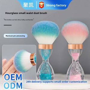 แปรงขัดเล็บทรงนาฬิกาทรายแบบเรียบอุปกรณ์เสริมความงามแบบสังเคราะห์ใหม่สำหรับการแต่งหน้าแบบฝุ่นและบลัชออน - Product Image 5