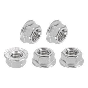 Écrou à bride hexagonale Jin Hongying M3 M5 M6 M8 en acier au carbone zingué antidérapant pour la construction - Product Image 1