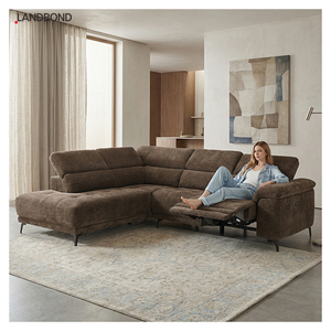 <span class=keywords><strong>Canapé</strong></span> <span class=keywords><strong>d</strong></span>'<span class=keywords><strong>angle</strong></span> multifonctionnel moderne 4 places en cuir véritable, inclinable électriquement, pour hôtel, complexe hôtelier, luxe - Product Image 1