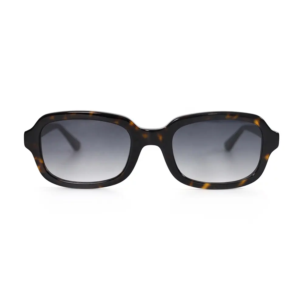 Popular sun glasses women men square small face gradient resin unisex classic sunglasses