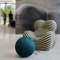 Chaise italienne pour enfant et mère, fauteuil boule, personnalité, tissu en fibre de verre, chaise de forme spéciale, modèle canapé paresseux, grande vente en stock