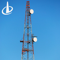 Tour de télécommunication 4G galvanisée à chaud, mât de communication en acier cornière, support d'antenne extérieure pour signal TV et téléphonique