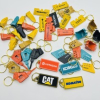   Hyundai Komatsu Volvo Sany Doosan Shantui Figurine Pendentif Modèle Souvenir Porte-clés Cadeau Ornements Anneau de Clés