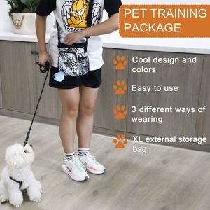 Muestra gratuita: Bolsa personalizada para premios de entrenamiento de perros, con cierre de cremallera y dispensador de bolsas para excrementos. - Product Image 6