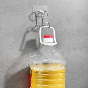 <b>Adhesive</b> <b>Hook</b> Stainless Steel Removable <b>Wall</b> Mounted For Bathroom Sink Bathtub Storage <b>Hook</b> - Product Image 1